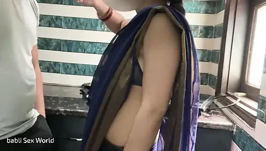 Sex with Hot Aunty in Kitchen Big Boob Showing Fully Hindi Audio