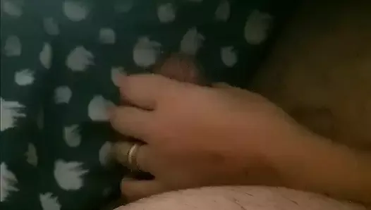 Step mom in bed handjob step son dick making him strong