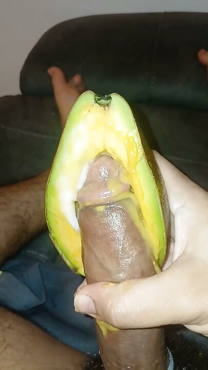 Picking an Avocado with Great Pleasure Until I Ejaculate.