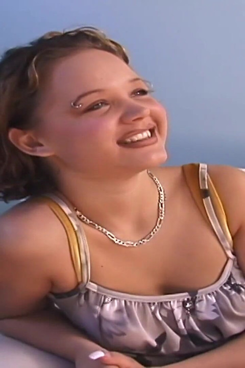 Shy pierced Latina gets naked on the couch
