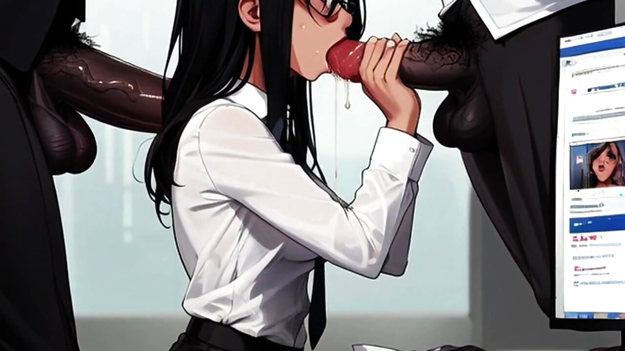 Sexy Secretaries Suck The Bosses BBC