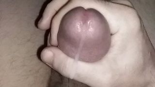 Masturbating with slow motion cum