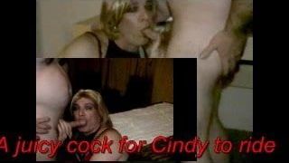 Cindy cavalca un cazzo succoso