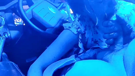 Минет в моем грузовике, сперма в рот