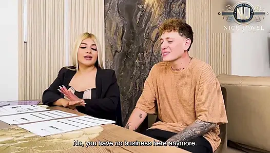 Hot Real Estate Agent with Big Tits Bangs Client