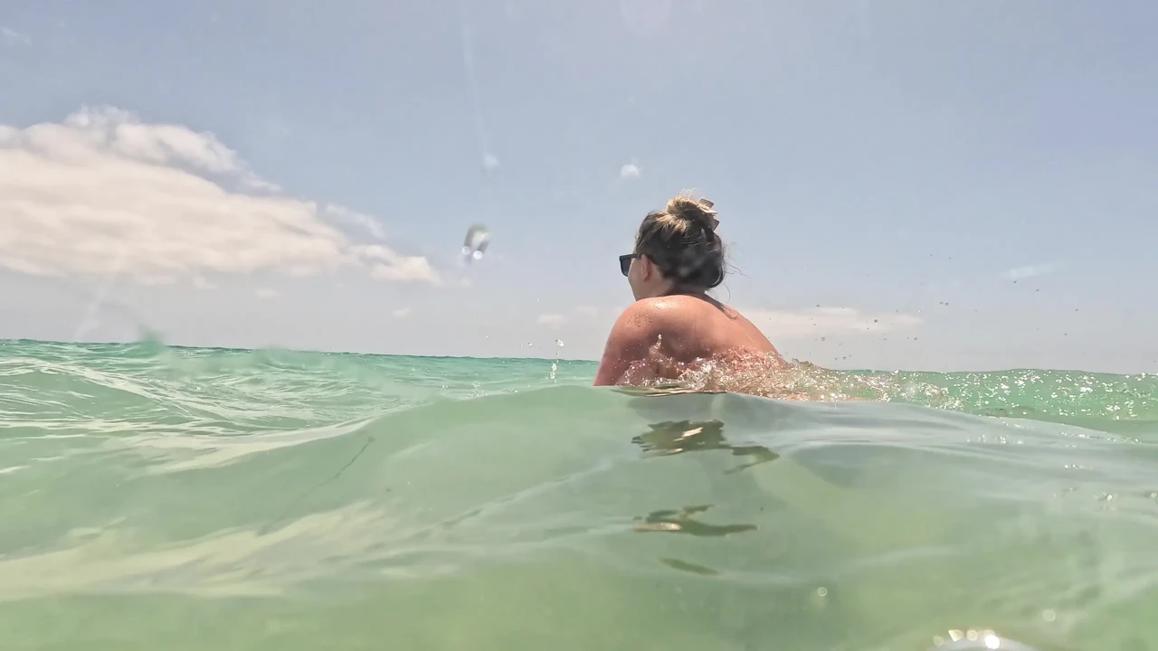 Naked Paradise -Underwater play with naked girl
