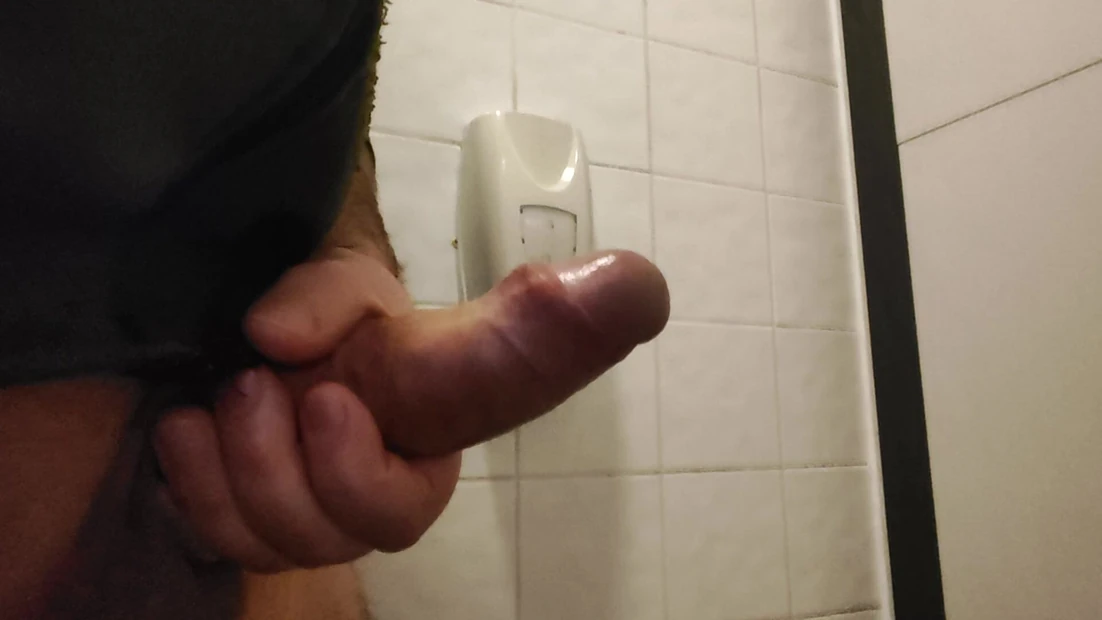 A moment in the toilets at the office, I had jerked off in at work, I've never done this before, but no happy ending here.
