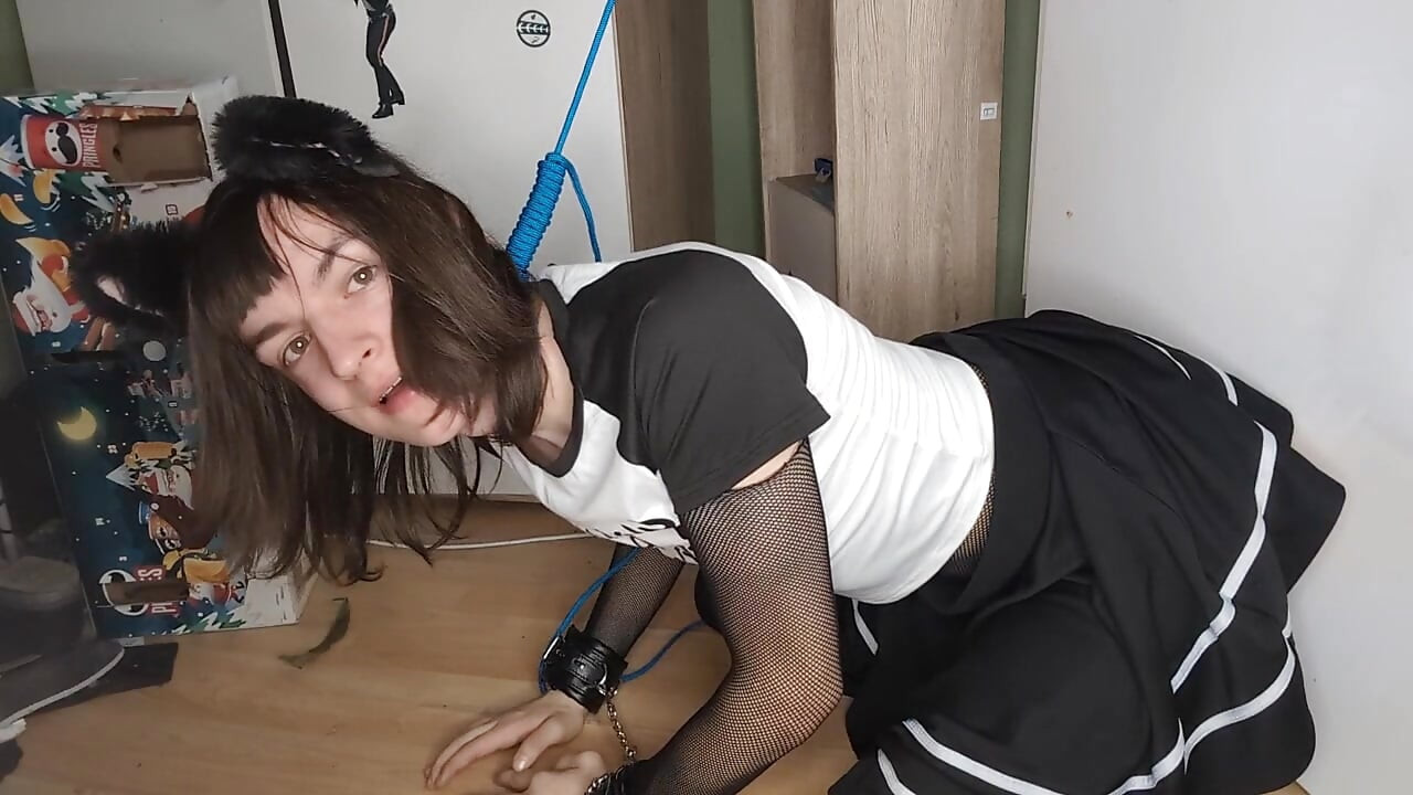 choking and dildo riding