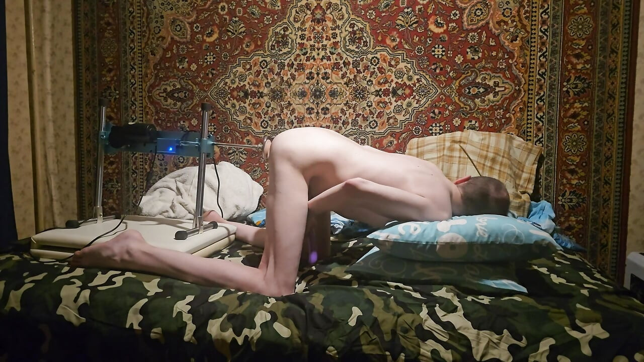 Man ass fucking machine homemade