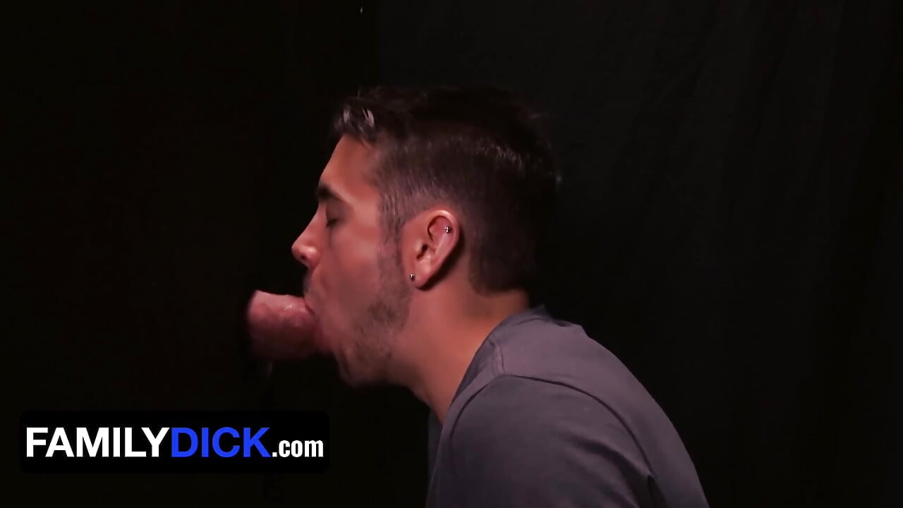 Innocent Young Twink Gets Covered In His Stepdad's Hot Cum After Gloryhole Blowjob