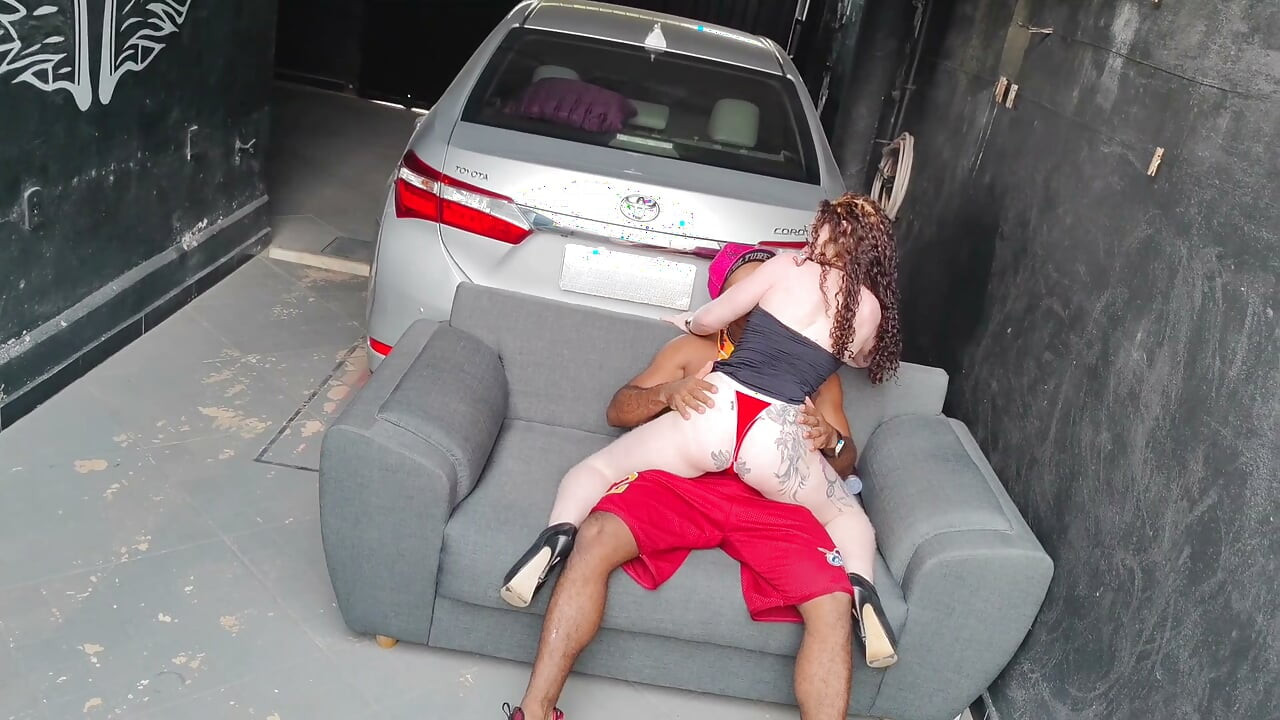 Right after the dance I throw him on the couch and make him fuck my ass