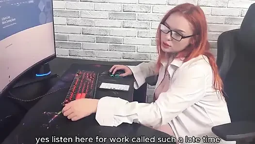 Meine stiefmutter weckte mich auf, während sie arbeitete und lehrte mich mit dem Handel. Sexy Arbeitsklima.: s1e26