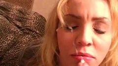 Charity Sucks Cock The Best Way she Can Til it Cums