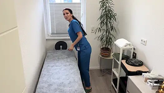 He Gets Caught Jerking During Massage