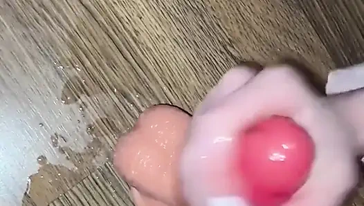 Wet Sloppy Foot Job on Dildo