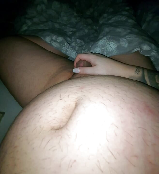 Step mom trying to woke up step son dick by touching and handjob him off