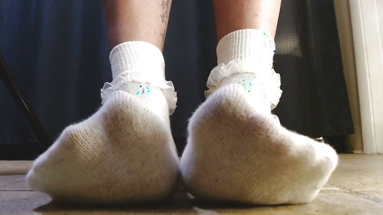 College Girl Ruffled Socks Fav Pair Vans Sneakers