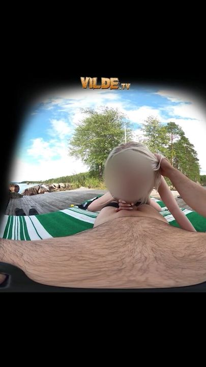 POV Homemade Full Treatment from Hot Swedish Blonde Blowjob and Fuck VR 360