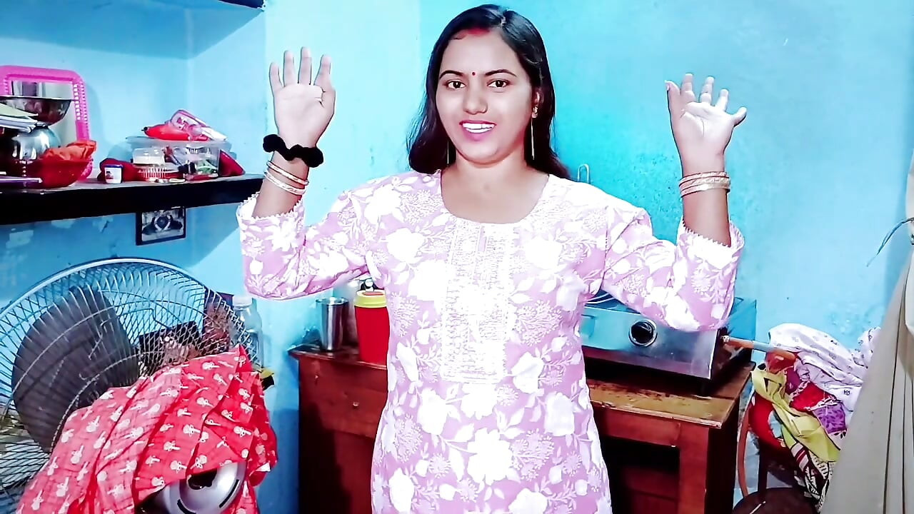 Busty girl comes out of the bathroom naked after a prank by her stepbrother