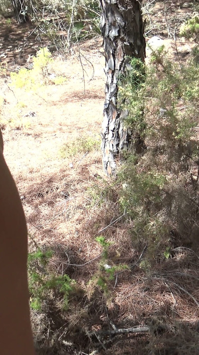 My horny stepson couldn't resist fucking me in the woods | Clip 1