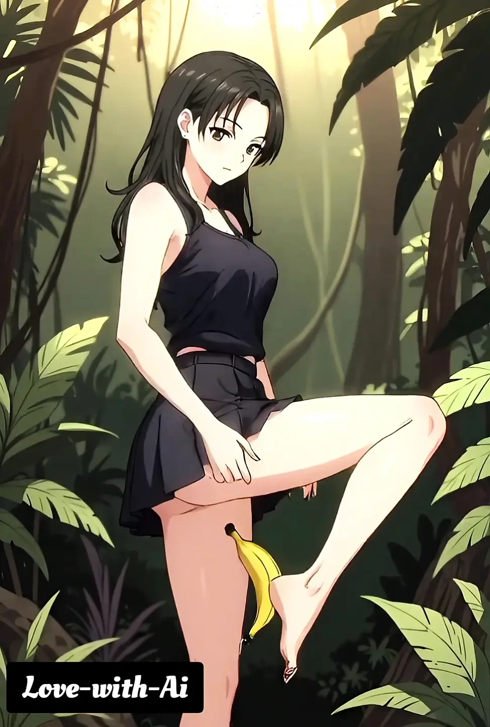Hentai 2026 !  banana jungle , beautiful student compile .