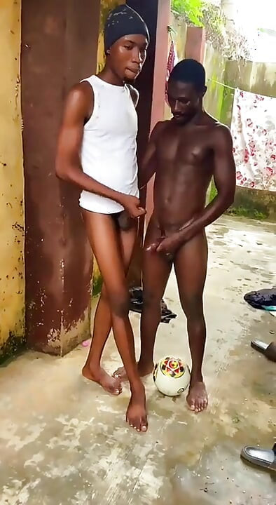 While Playing Football Outside., It Turned to Sex Outside