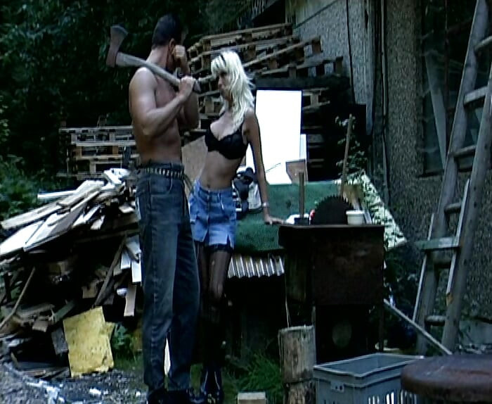 Blonde German Hot Mom with Naturals Gets Pounded Outdoors by