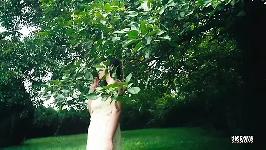 HARDWERK: Spring Gangbang in the Garden: Wild Outdoor Hairy Pussy Raw Fucking