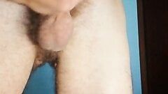 Young man teasing and then cumming so hard legs go weak.