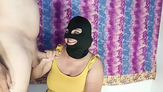 Desi deep throat blowjobs with ice sucking