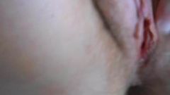 fucking fingering and spreading hairy pussy for cum