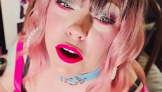 Tina Snua Is Stunning In Pink Leather & Chain Smoking - BBW OMI OME Snap Inhales Drifting Smoke