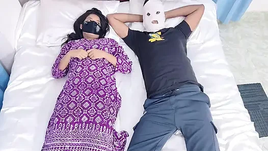 Milf Stepmom first time share bed with stepson part one