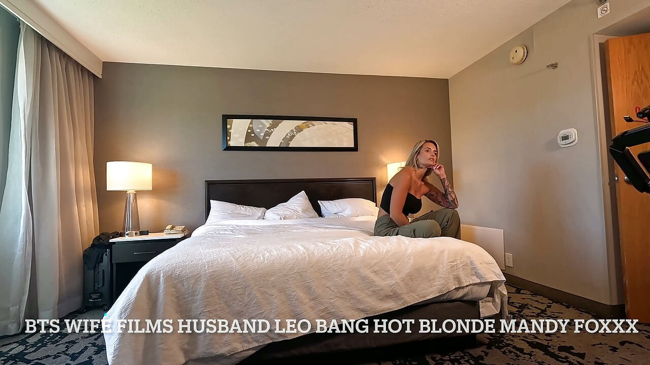 Dekat sebalik Tabir Lora Films Leo Drill Blonde Bombshell Mandy Foxxx