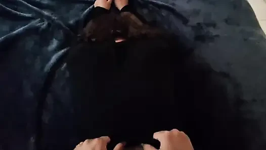 I clean her ass and start fucking her all day