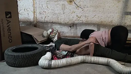 Nymphomaniac kız New York'ta sokakta beş parasız götlü bir serseriyle seks yapıyor