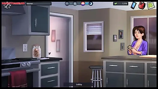 Summertime Saga Part 27 By DarkCookie - Stepbro Fucks Stepsis and Creampie Her pussy, close up CREAMPIE