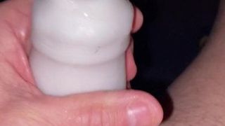 Stroking with a Cock Sleeve toy