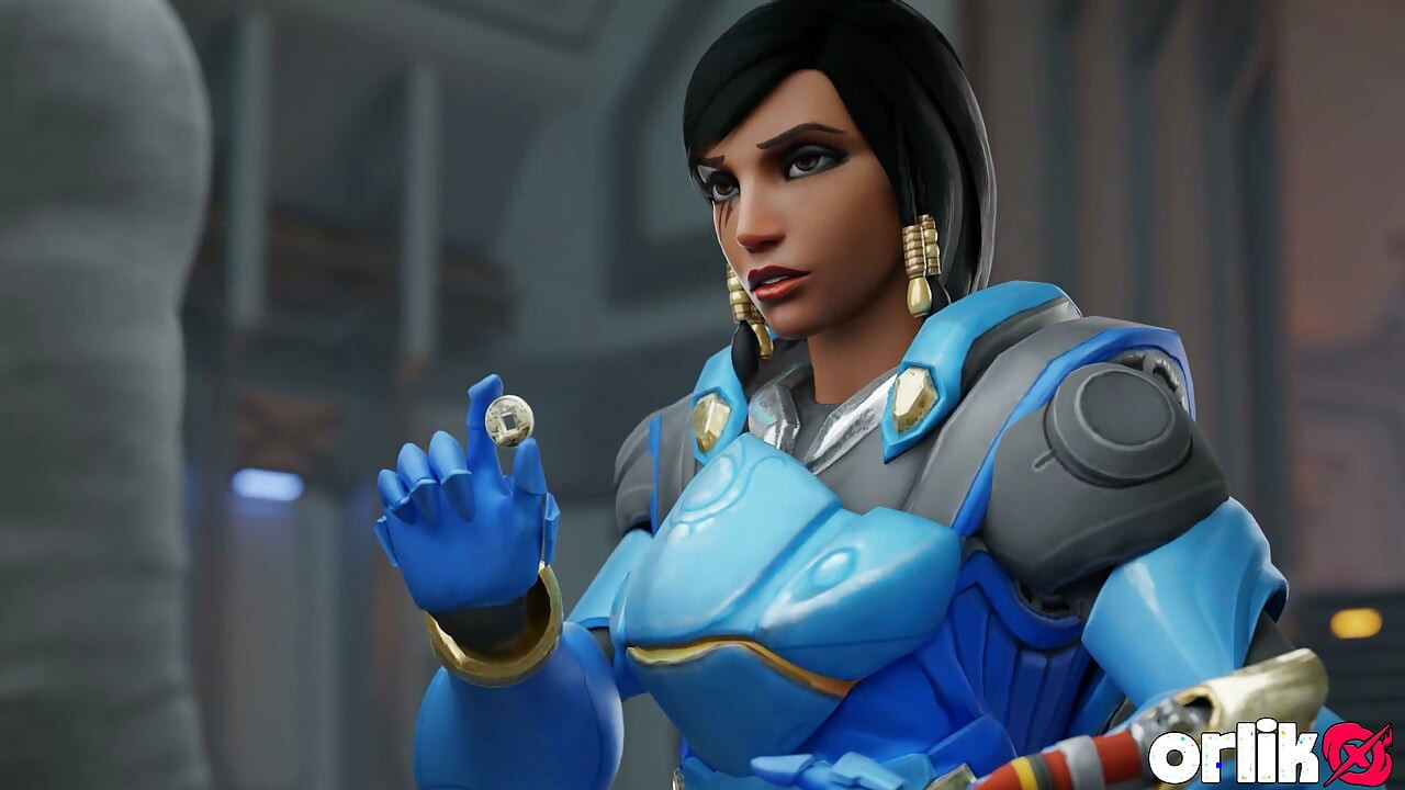 Pharah from overwatch - sesi latihan gym sepong kontol dan seks anal liar dengan animasi 3d ending facial