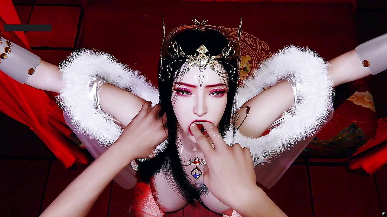 Göttin der Leidenschaft: Animierte Kurven in Bewegung - 3D Animation Hentai