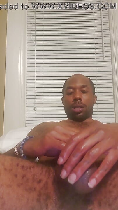 BBC stroking hard dick