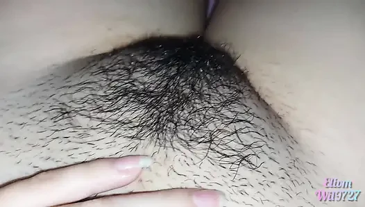 Playing with my pussy with my neighbor's stepsister