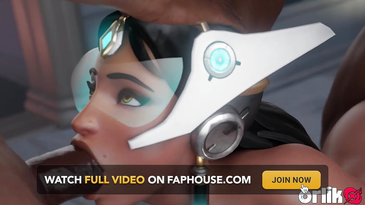 Partouze anale symétrique avec 5 grosses bites noires - Porno animé 3D Overwatch