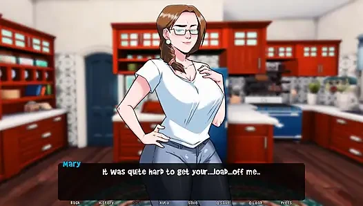 Dawn of Malice: stepmom sucks her stepson's big cock, got covered with sticky cum ep 18