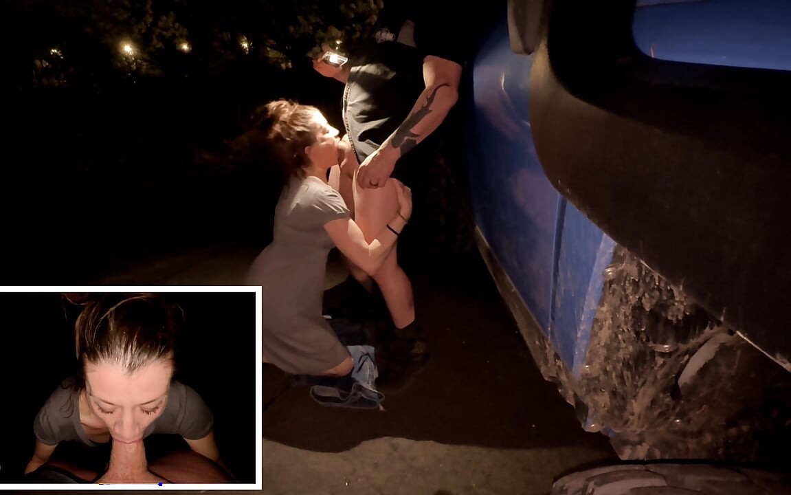 Am straßenrand quickie öffentlicher halsfick huren-ehefrau