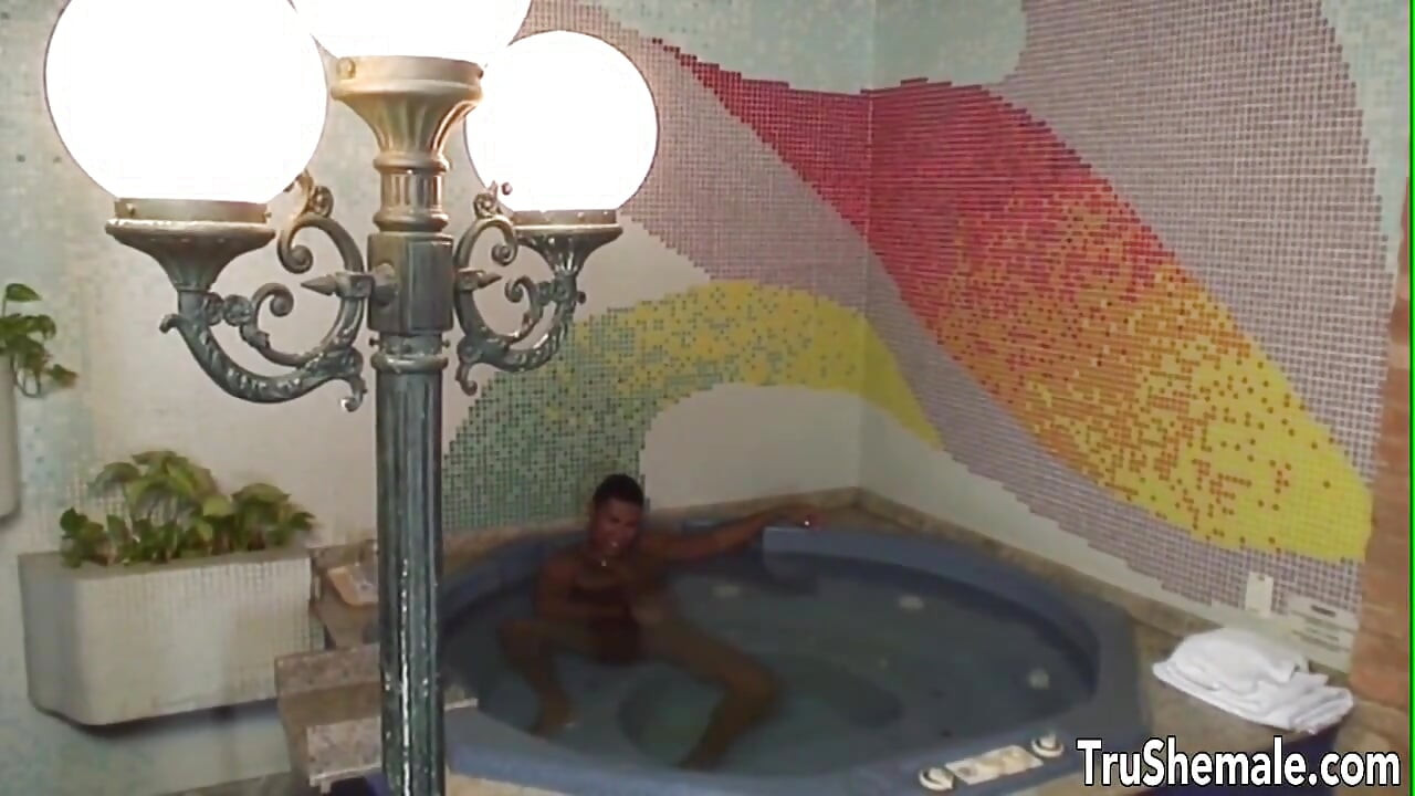 Skinny tgirl gets seduced by a chubby ebony girl and her bf into deepthroating and riding