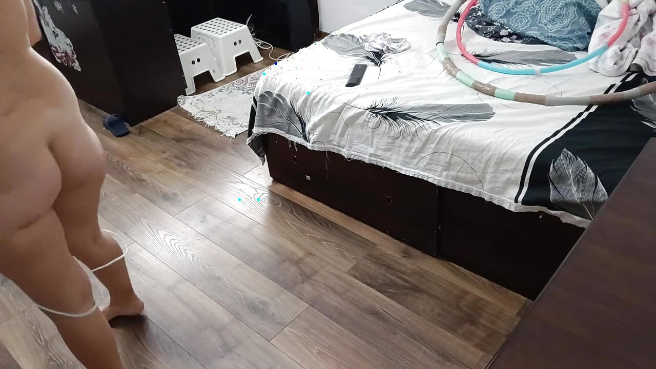 Sexy Wife Workout at Home Naked.