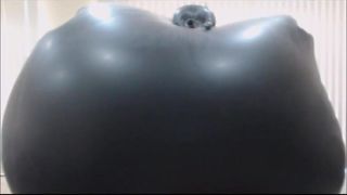 Inflating Huge Inflatable Latex Suit