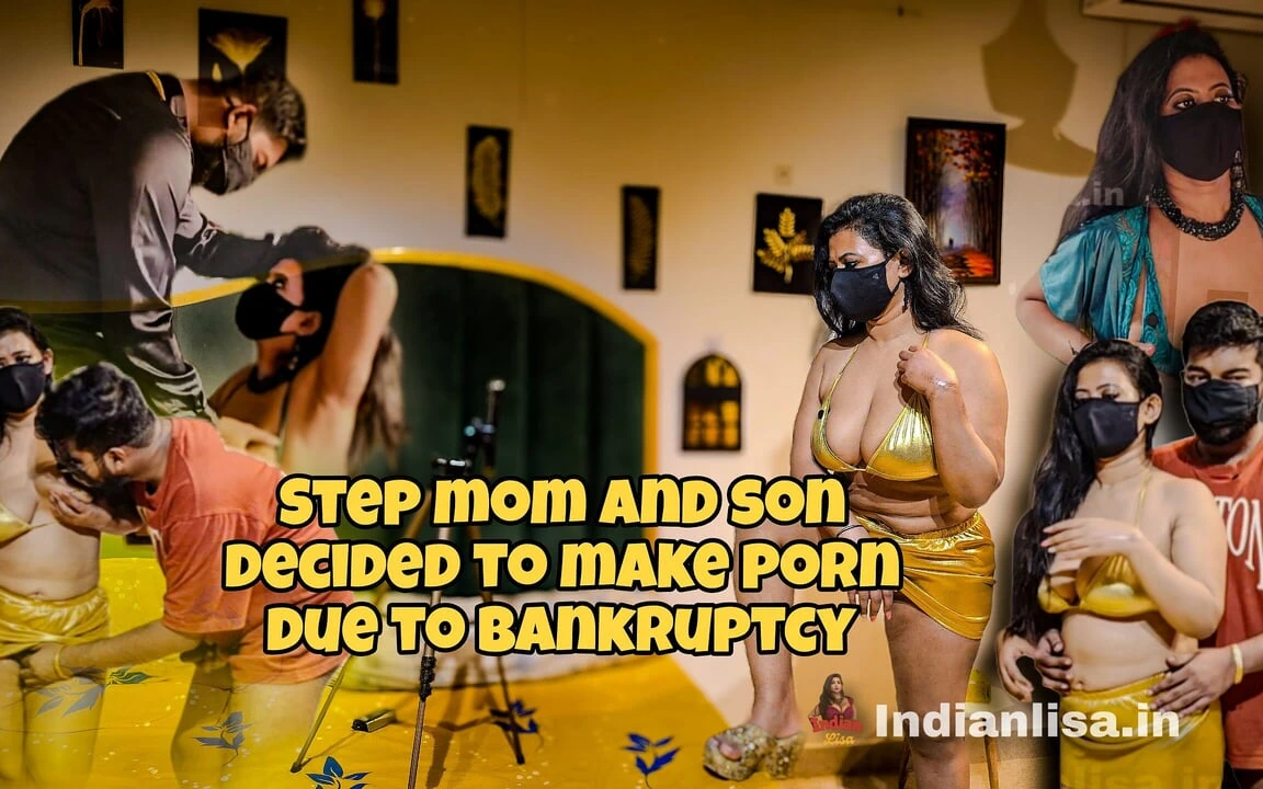 Stepmom and Step Son Decided to Make Porn Due to Bankruptcy