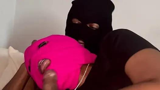 Sucking on daddy’s big dick